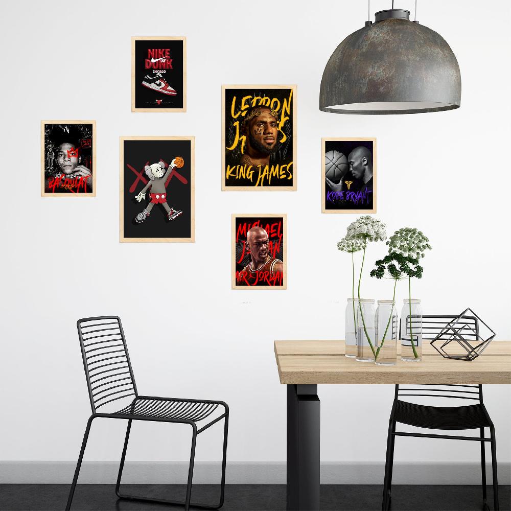 nacnic Lámina Grafiti Pop King James Jordan Nike Basquiat Kobie Promoción por tiempo limitado