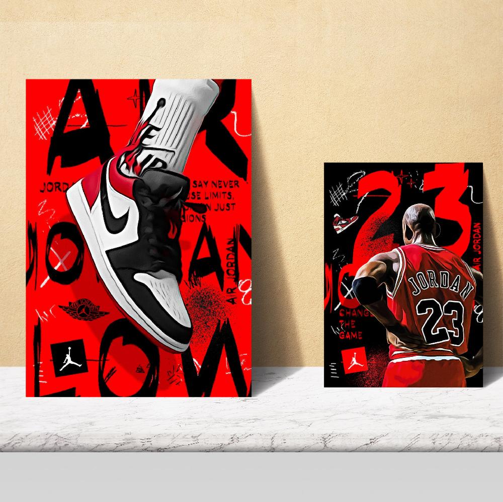 nacnic Iconic Jordan Grafiiti Red and Black Superdescuento