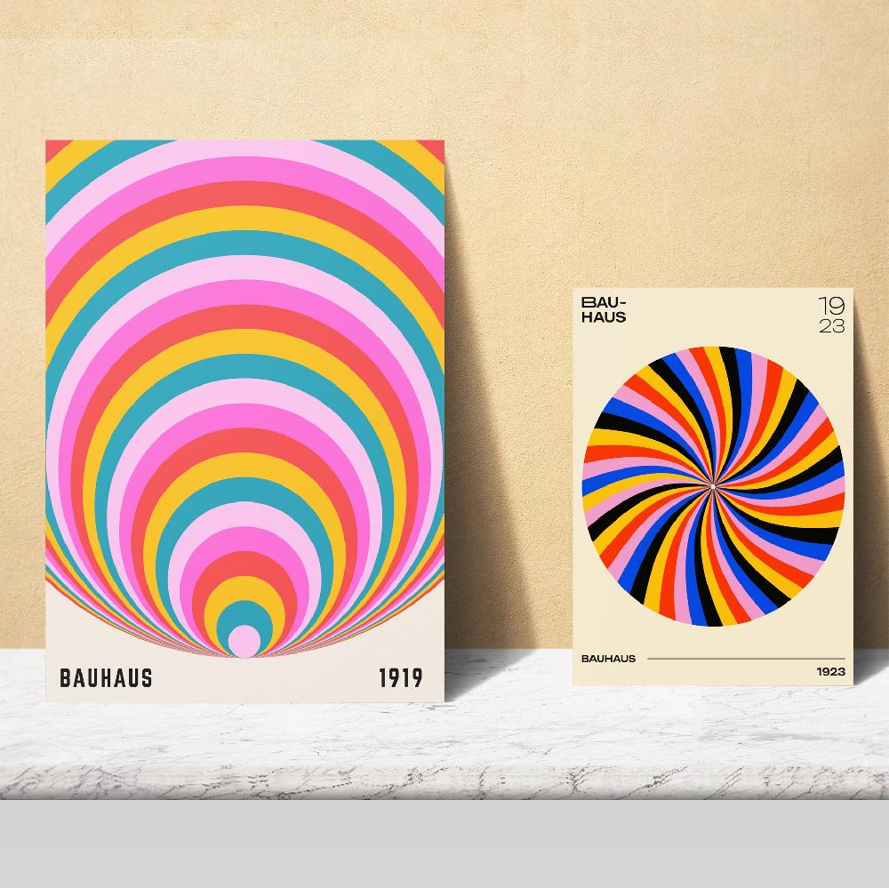 nacnic Geometrico Bauhaus colores viibrantes Rebajas de fin de temporada