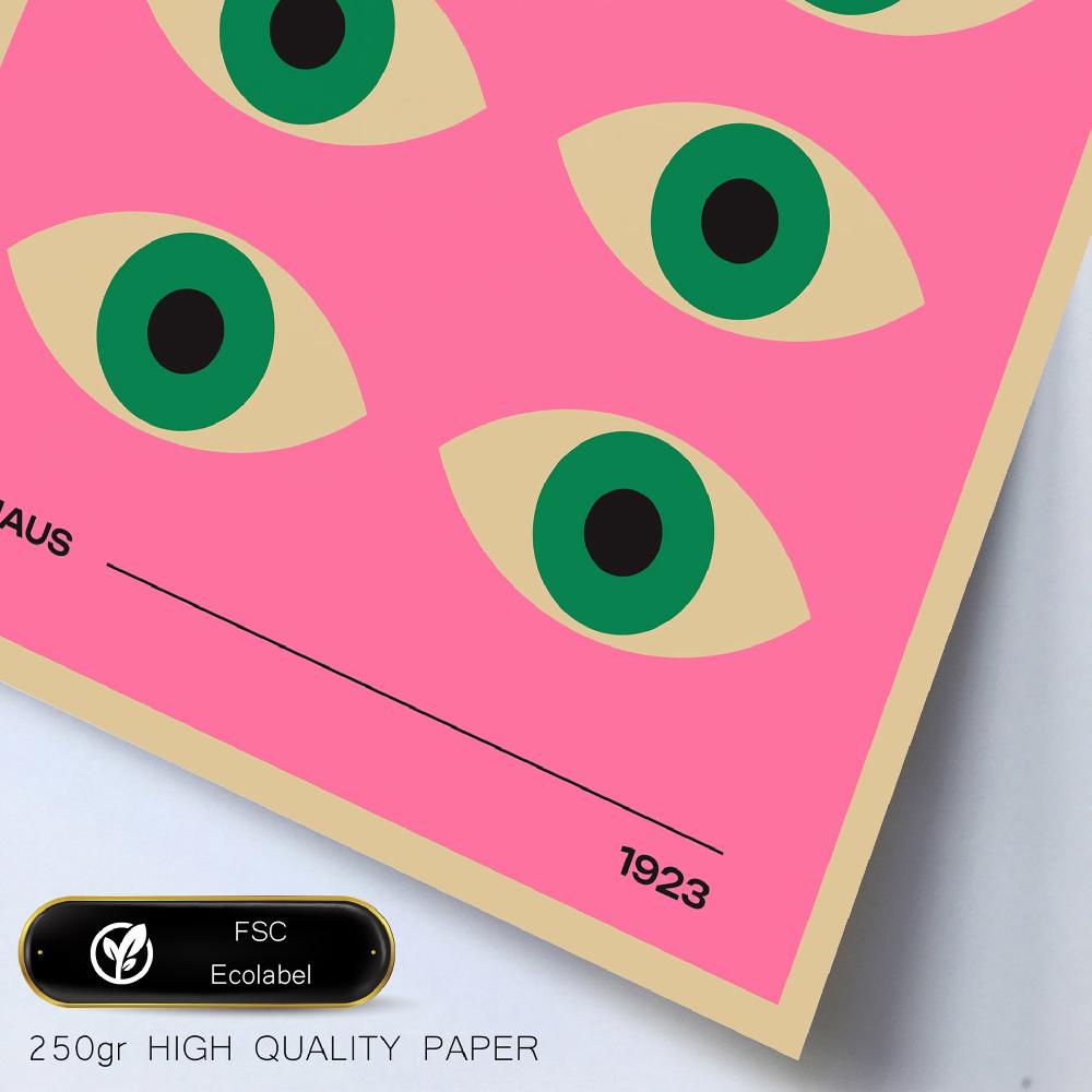 nacnic Geometrico Bauhaus colores viibrantes y ojos En línea