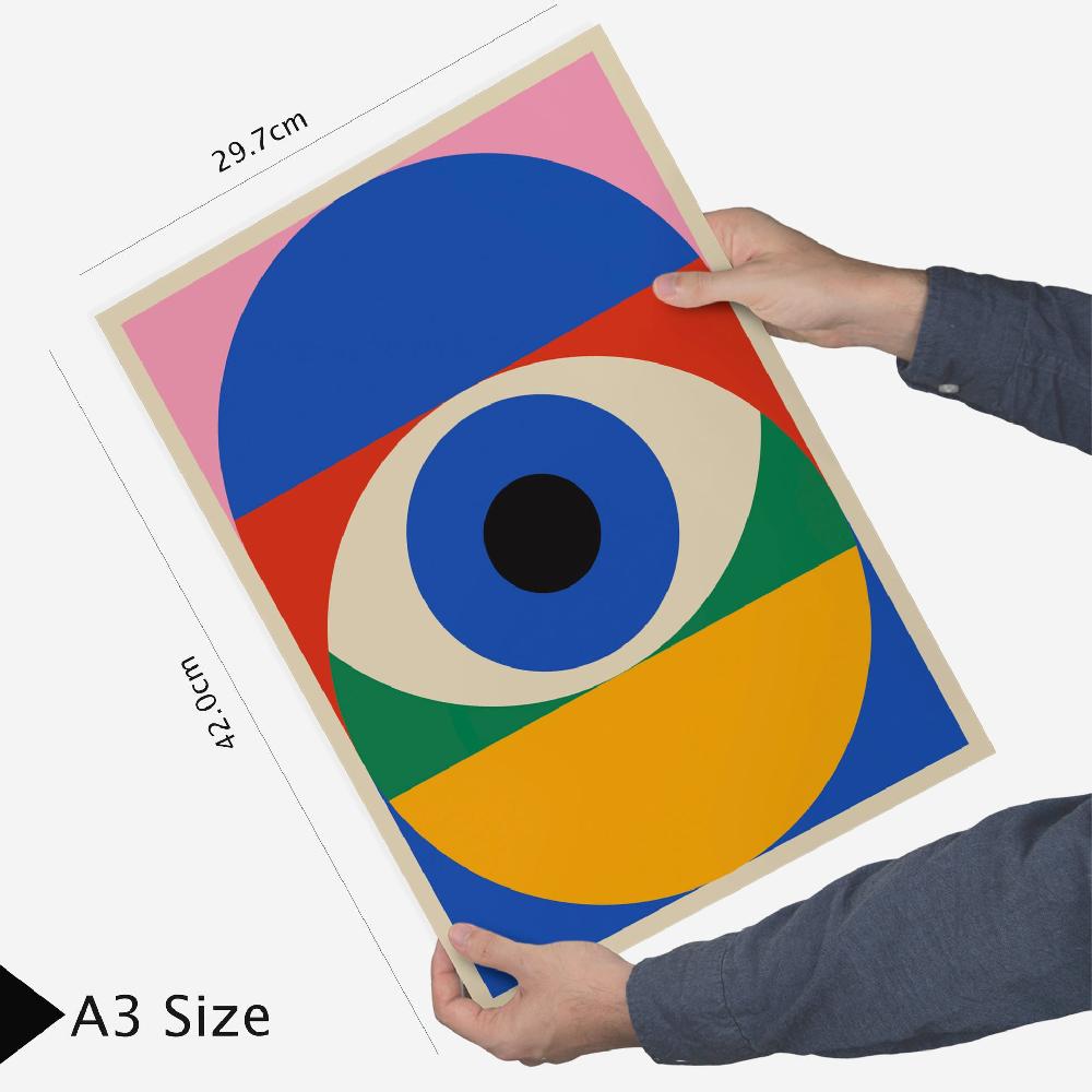 nacnic Geometrico Bauhaus colores viibrantes y ojos En línea