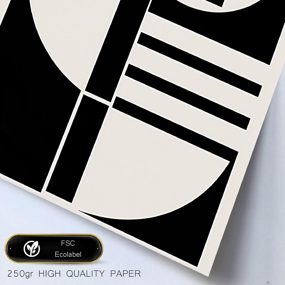 nacnic bauhaus blanco negro geometrico Ofertas