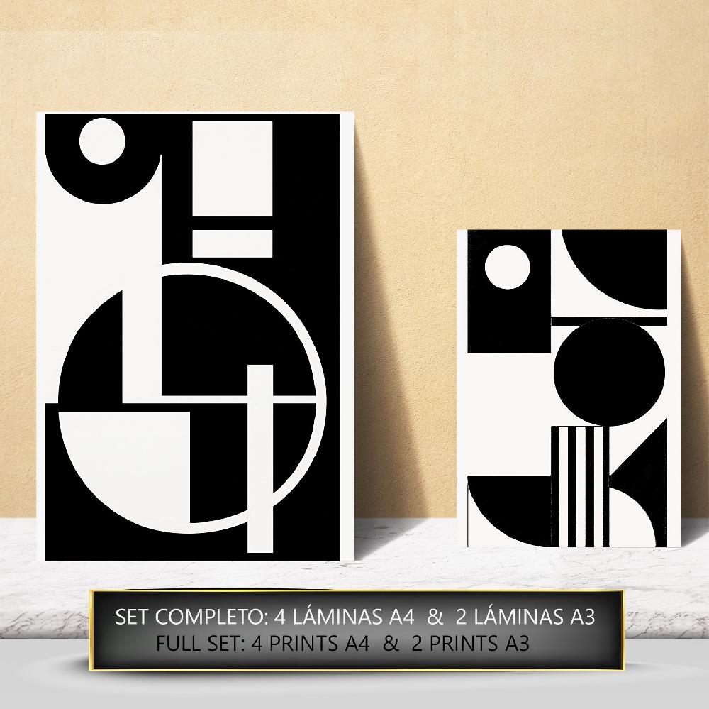 nacnic bauhaus blanco negro geometrico Ofertas