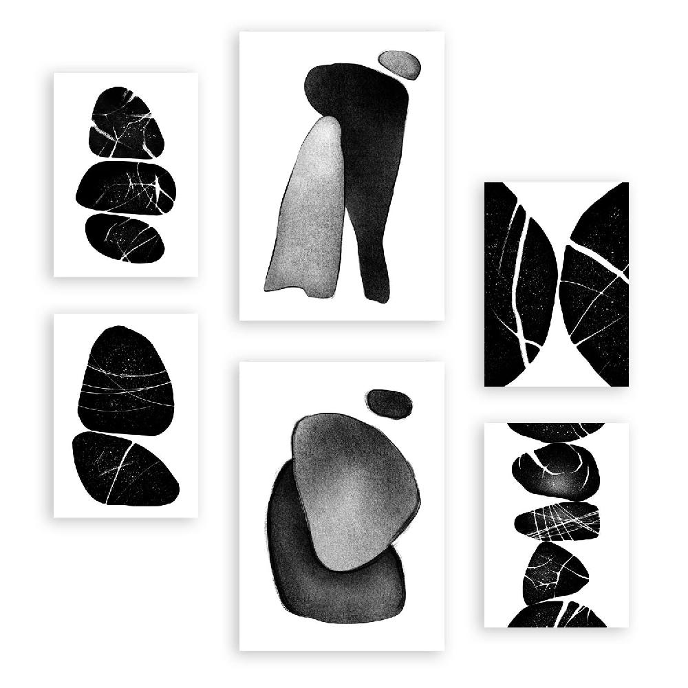 nacnic Nacnic Set de 6 Láminas Rocas Palladianas Abstractas