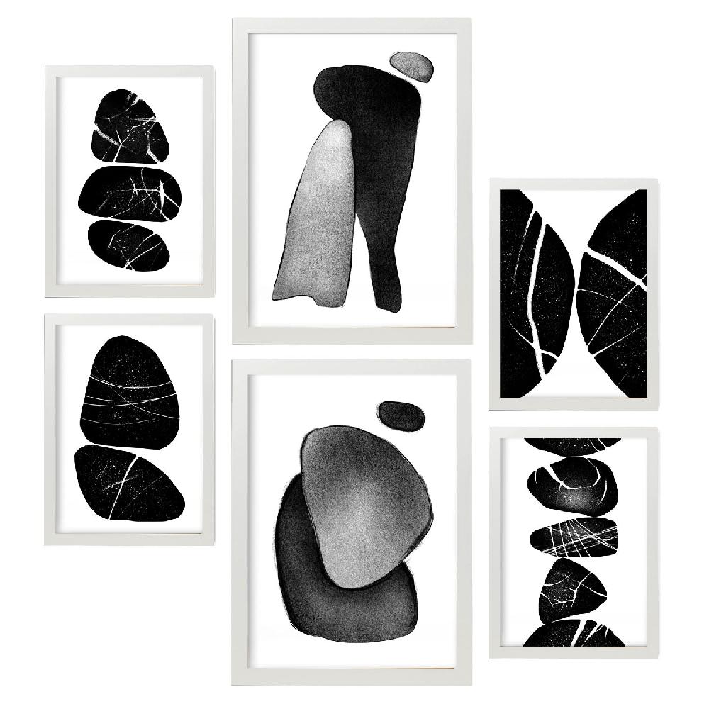 nacnic Nacnic Set de 6 Láminas Rocas Palladianas Abstractas En oferta