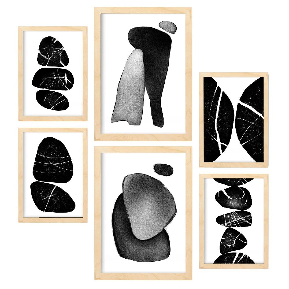 nacnic Nacnic Set de 6 Láminas Rocas Palladianas Abstractas En oferta
