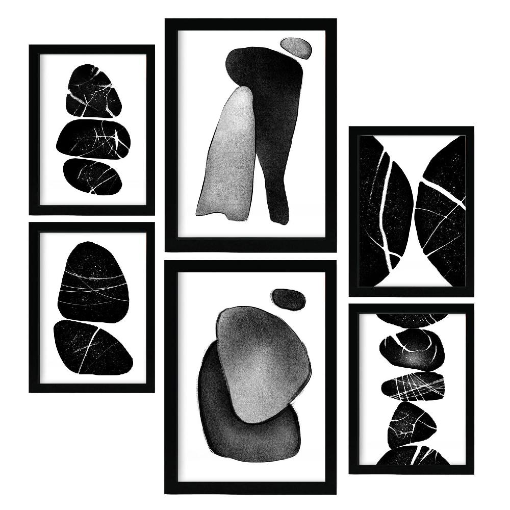 nacnic Nacnic Set de 6 Láminas Rocas Palladianas Abstractas En oferta