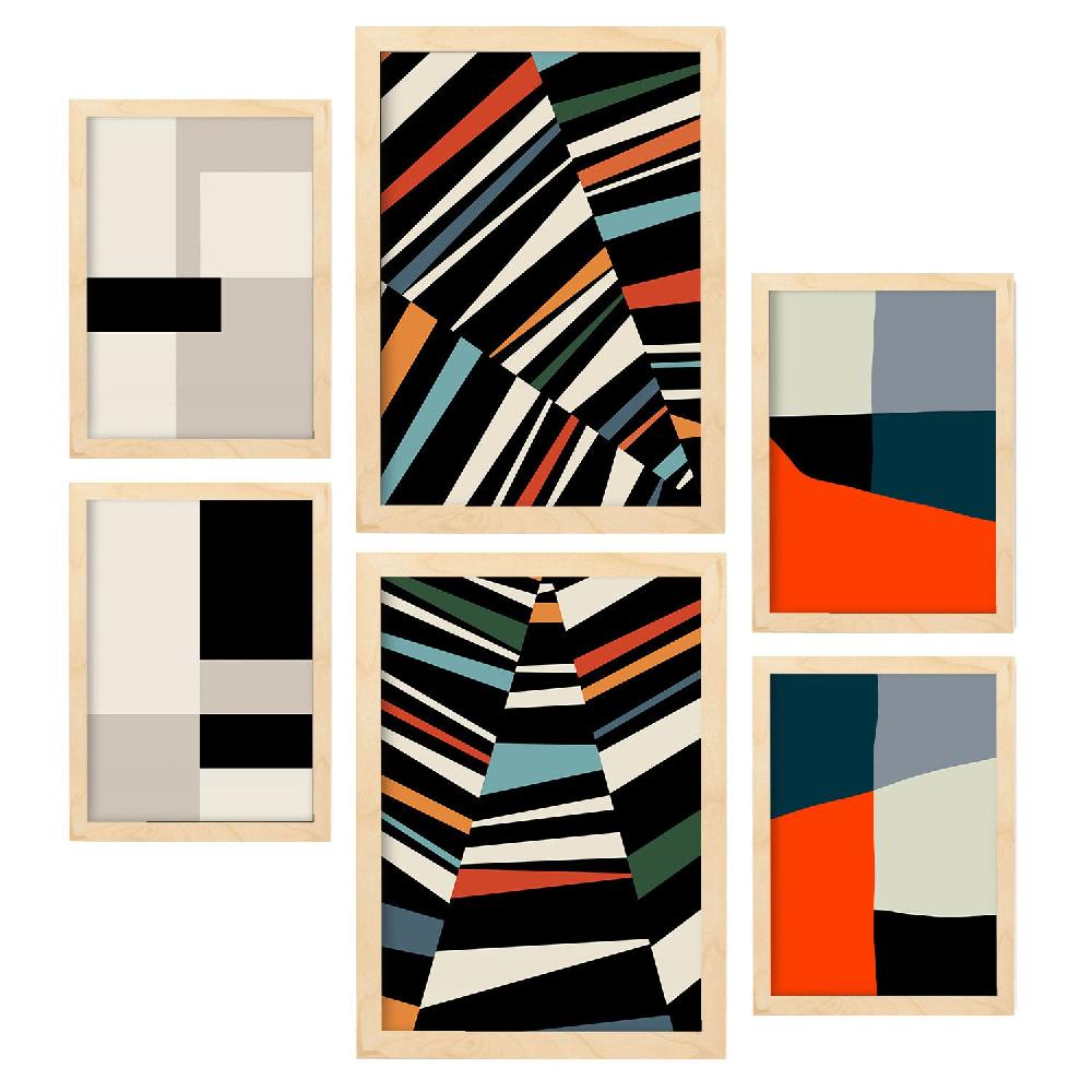 nacnic Conjunto de 6 Láminas de Arte Pastiche Nacnic Rebajas baratas
