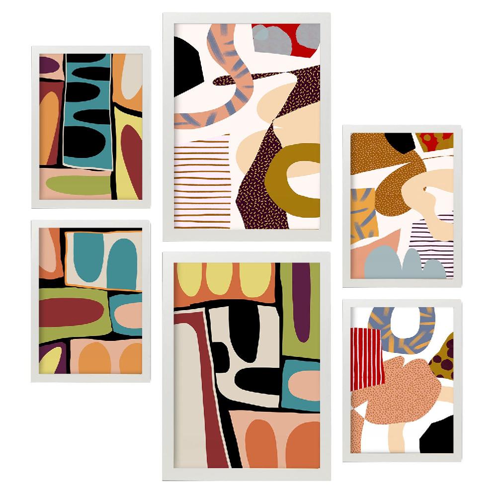 nacnic Nacnic Set de 6 Posters Resúmenes Coloridos y Deslumbrantes Rebajas top