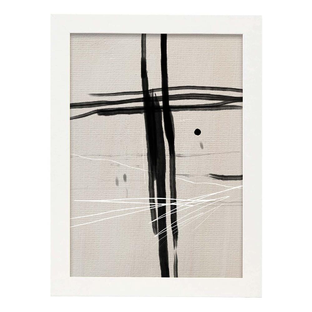 nacnic Lamina artística de Exposición Kline 2 estilo Abstracto Oferta especial