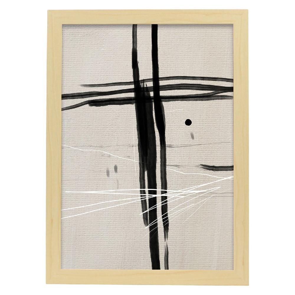nacnic Lamina artística de Exposición Kline 2 estilo Abstracto Oferta especial