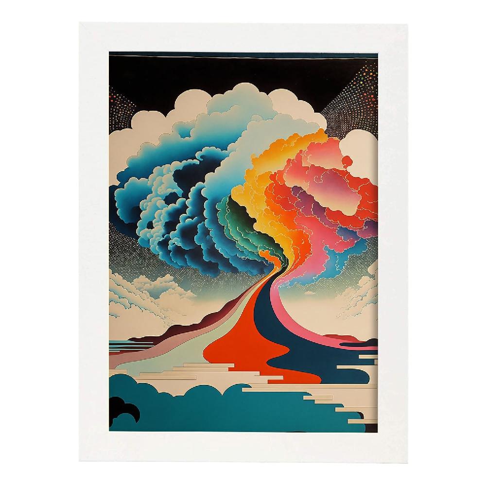 nacnic Nacnic Laminas Abstractas Surrealistas Ukiyo 40 para Diseño de Dormitorio o Sala de Estar Promoción por tiempo limitado
