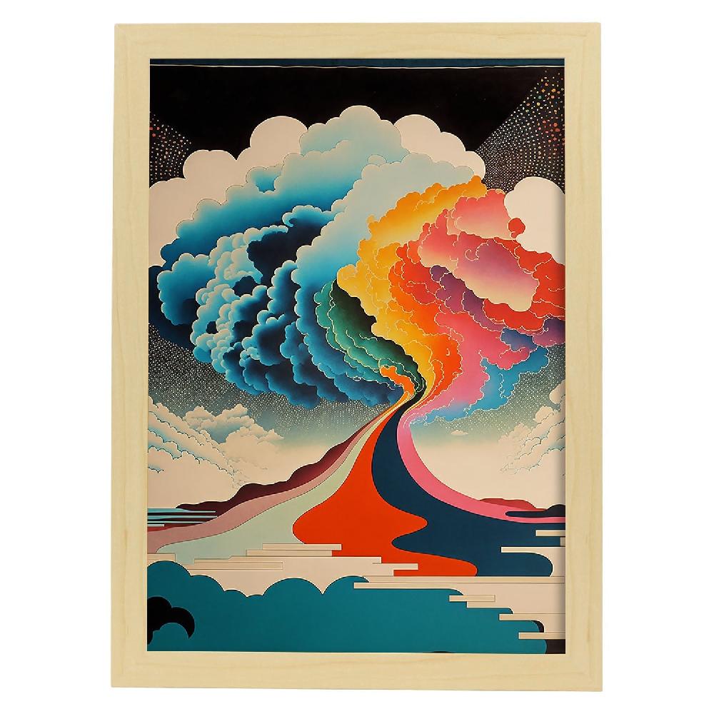 nacnic Nacnic Laminas Abstractas Surrealistas Ukiyo 40 para Diseño de Dormitorio o Sala de Estar Promoción por tiempo limitado
