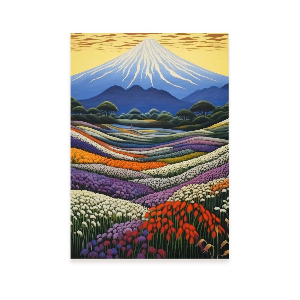 nacnic Lámina Nacnic Transcedente Monte Fuji en Japonés Ecléctico
