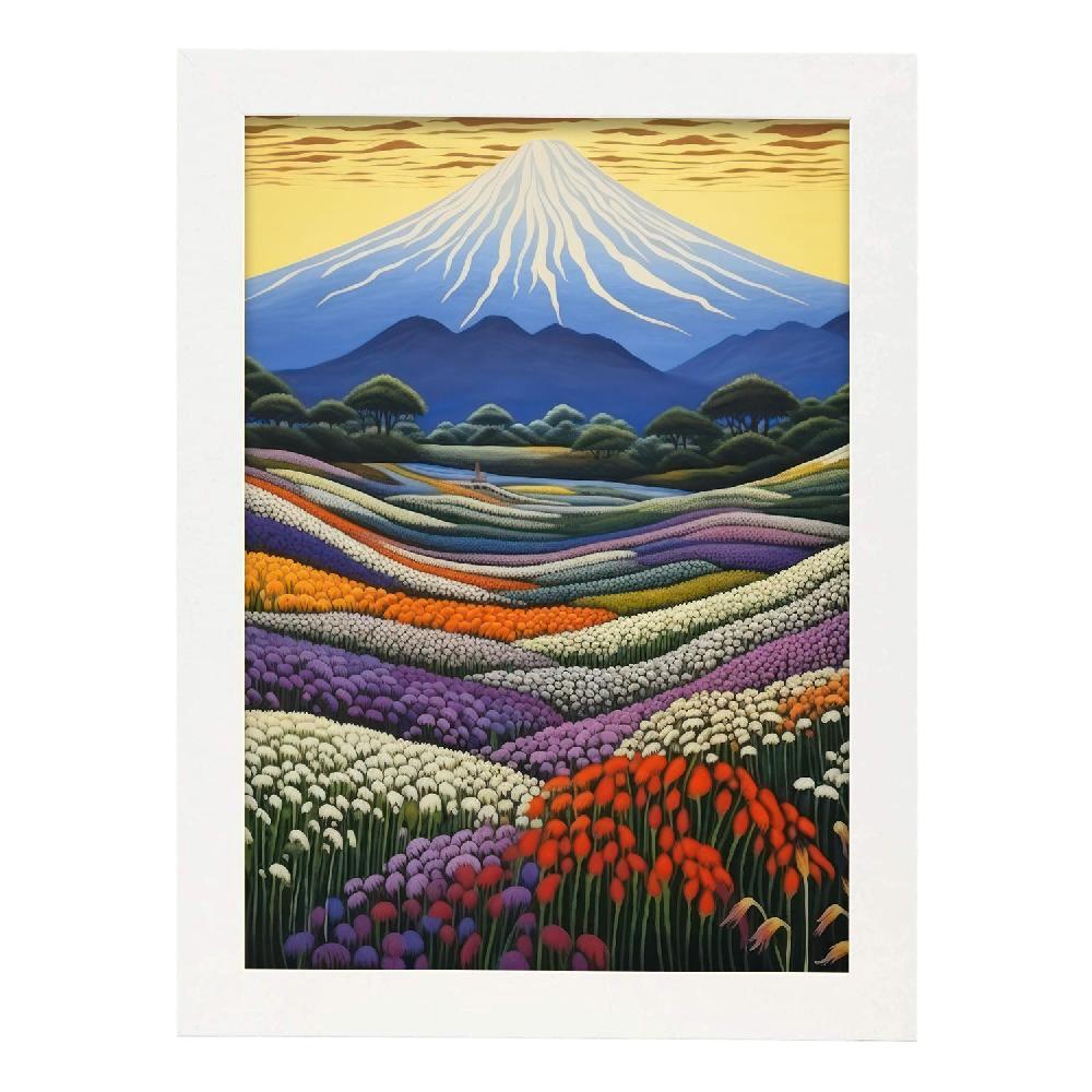 nacnic Lámina Nacnic Transcedente Monte Fuji en Japonés Ecléctico Solo queda un día