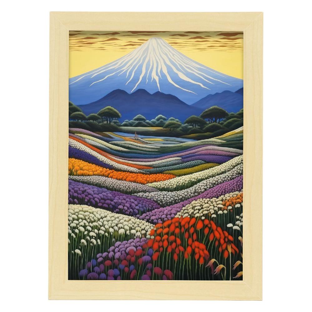 nacnic Lámina Nacnic Transcedente Monte Fuji en Japonés Ecléctico Solo queda un día