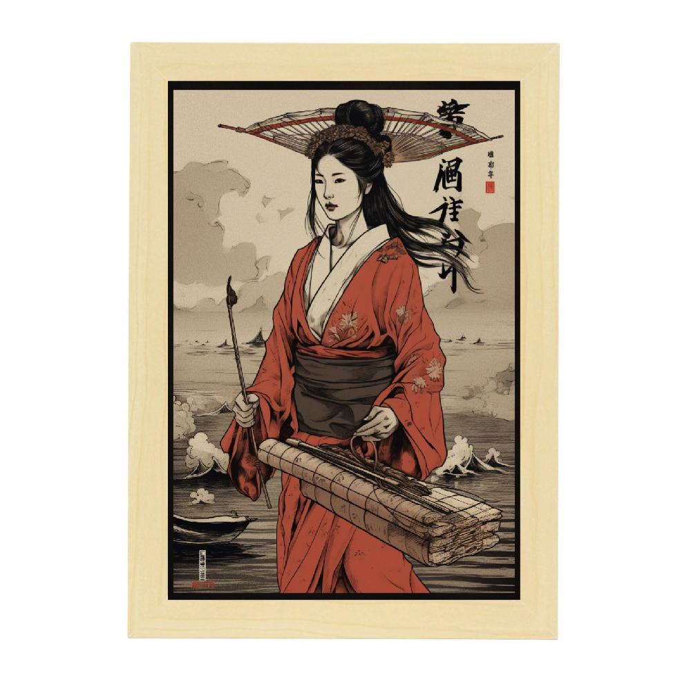 nacnic Lámina de Arte Pirata Estilo Japonés Michaeld Envío internacional gratuito