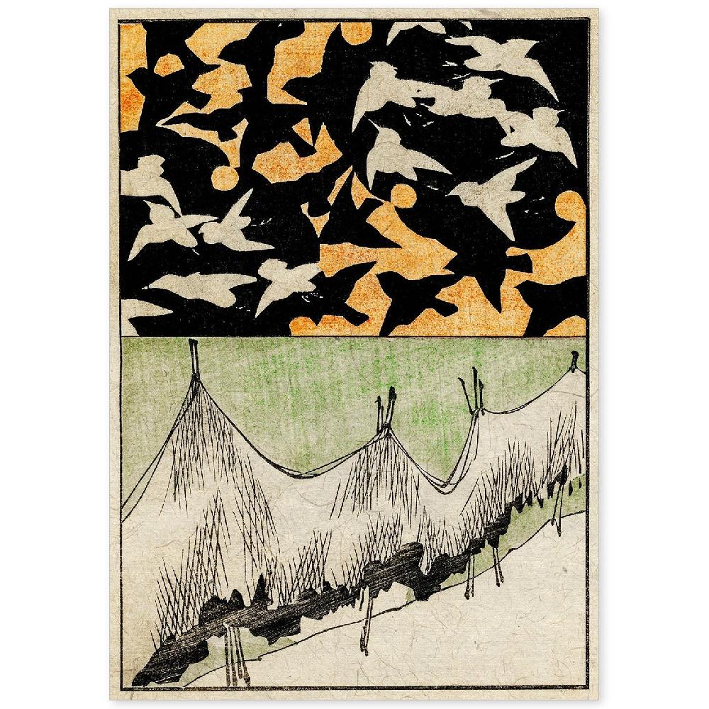 nacnic Lámina Vintage Japonesa Shin 18