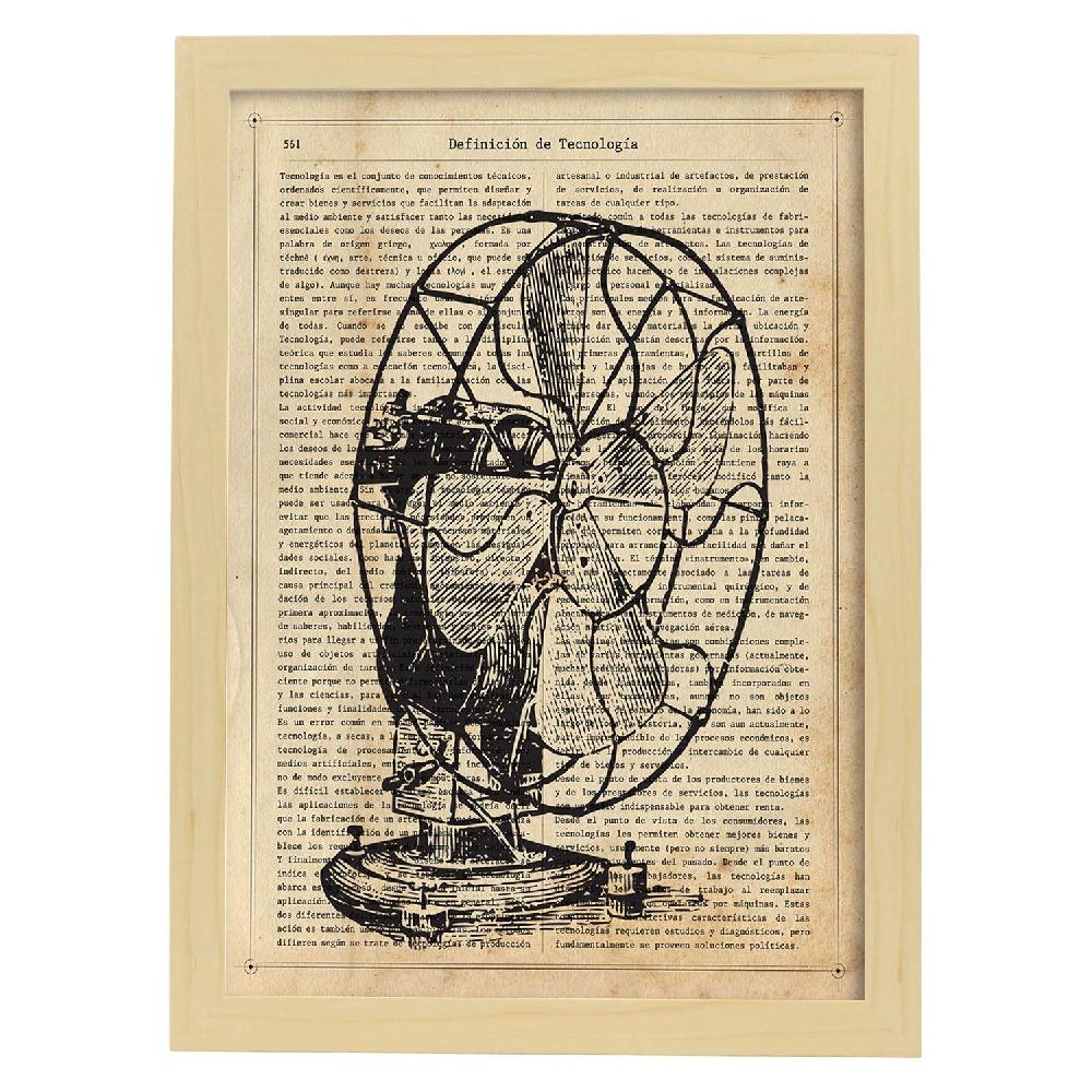 nacnic Lámina de Ventilador Vintage con Objetos Antiguos Último día