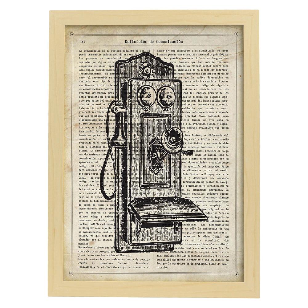nacnic Lámina Vintage Teléfono Roto Oferta especial de fábrica
