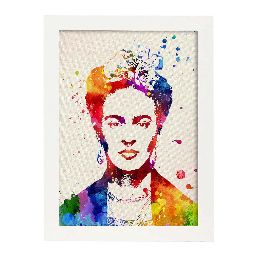 nacnic Lámina Estilo Acuarela Frida Kahlo 2 Ahorra y exporta