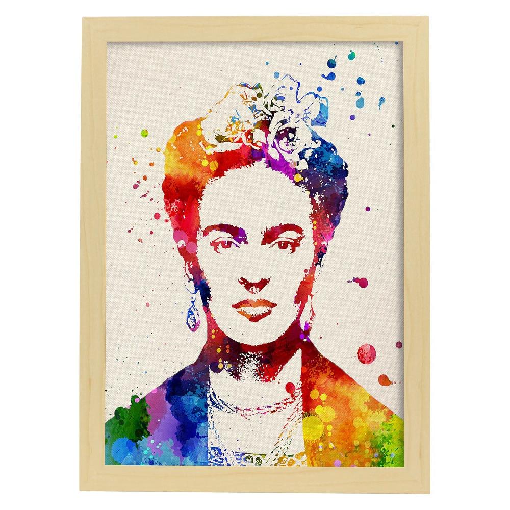 nacnic Lámina Estilo Acuarela Frida Kahlo 2 Ahorra y exporta