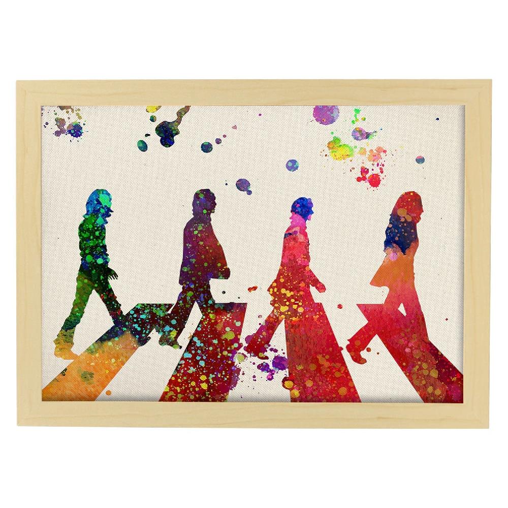 nacnic Lámina de The Beatles en estilo explosión de color En oferta