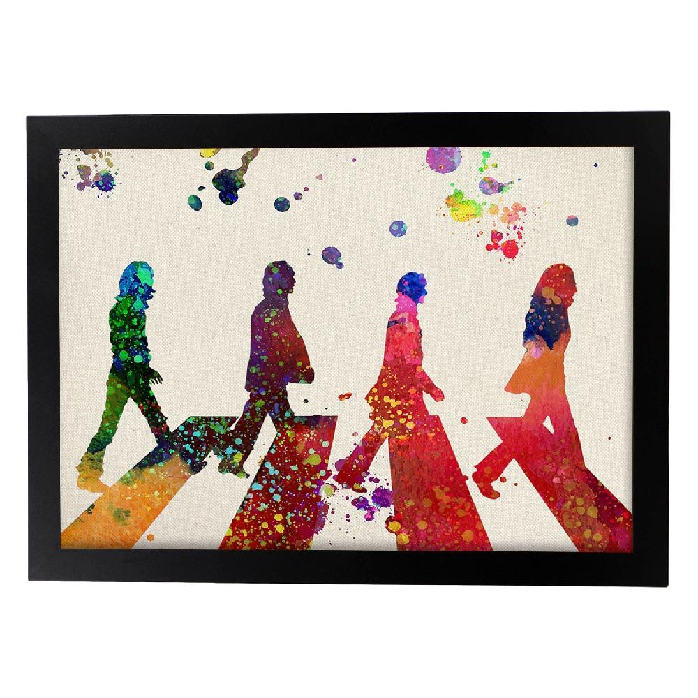 nacnic Lámina de The Beatles en estilo explosión de color En oferta