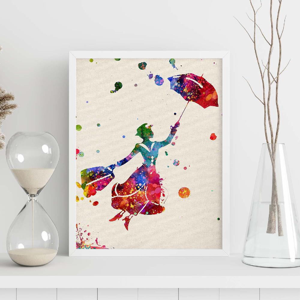 nacnic Lámina de Mary Poppins estilo explosión de color Oferta exclusiva