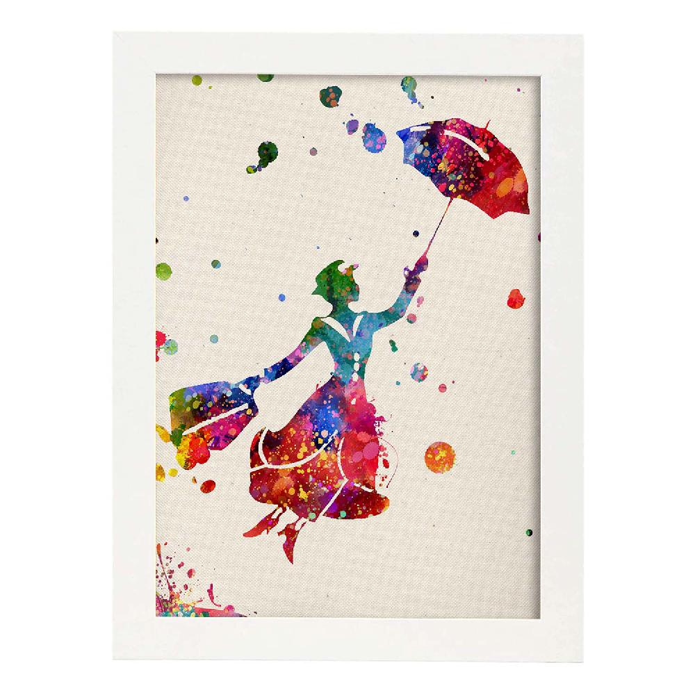 nacnic Lámina de Mary Poppins estilo explosión de color Oferta exclusiva