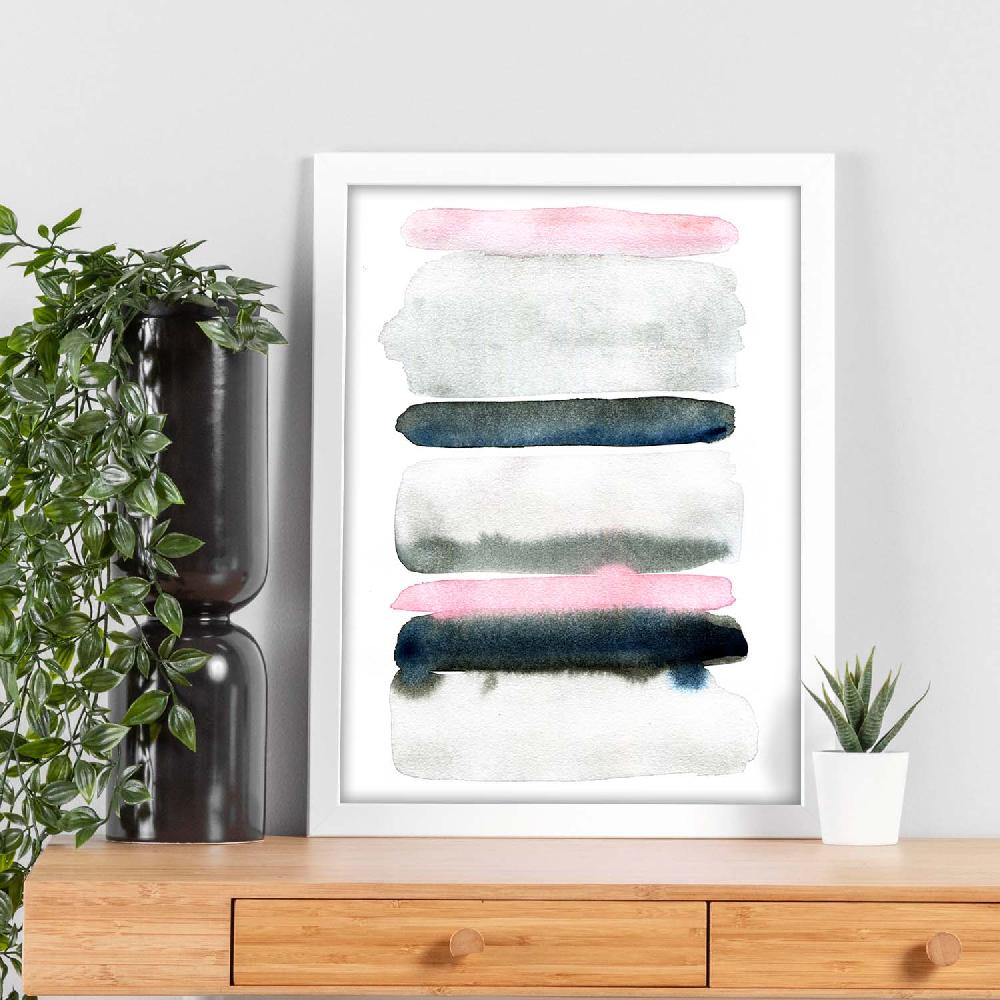 nacnic Lámina Abstracto Rosa Negro Nórdico Precio ultrabajo