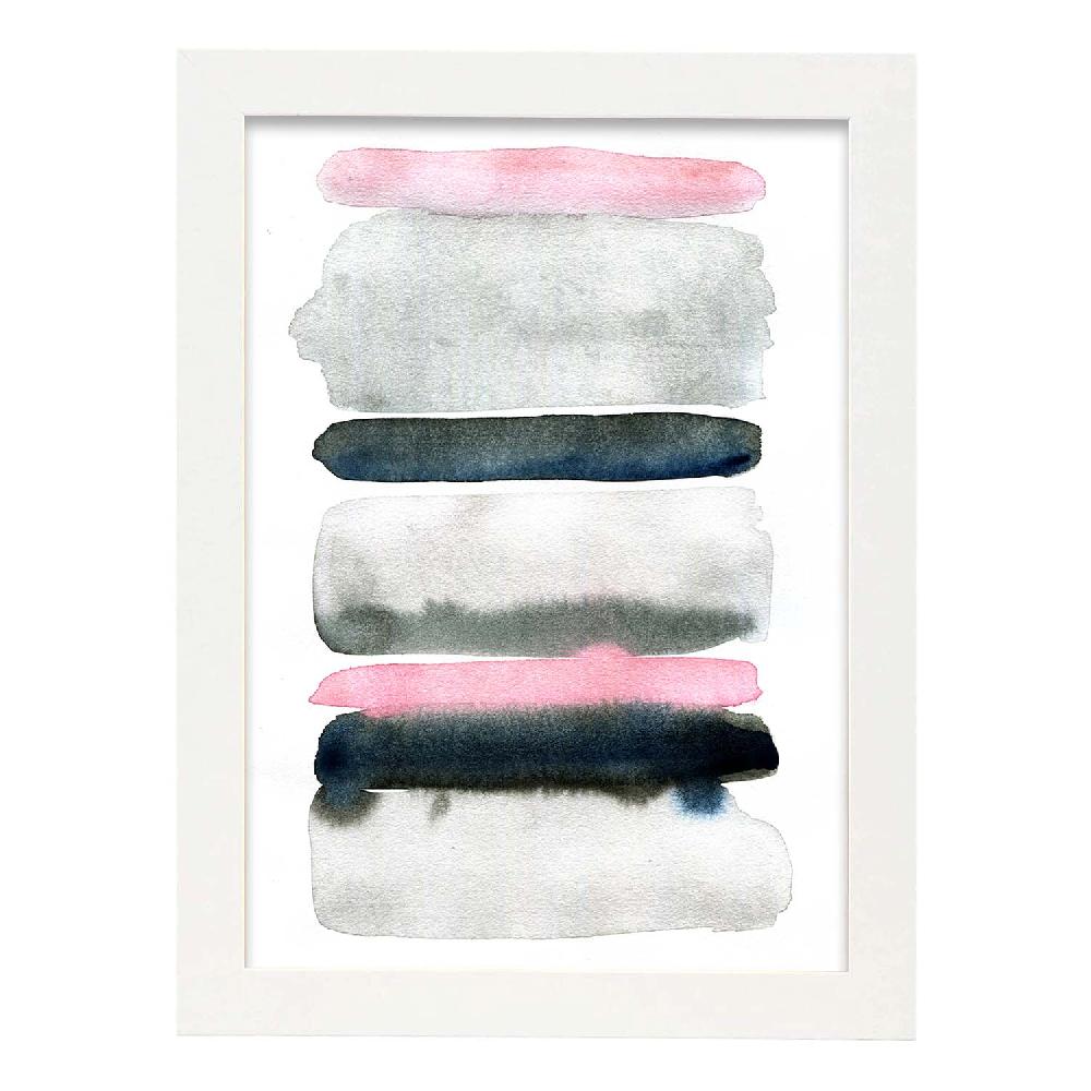 nacnic Lámina Abstracto Rosa Negro Nórdico Precio ultrabajo