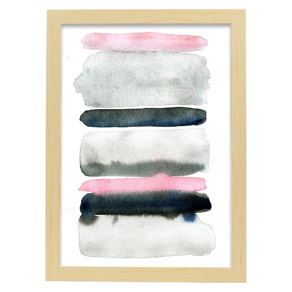 nacnic Lámina Abstracto Rosa Negro Nórdico Precio ultrabajo