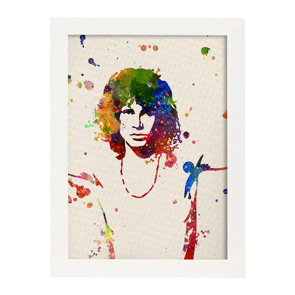nacnic Póster acuarela de Jim Morrison Devoluciones gratuitas