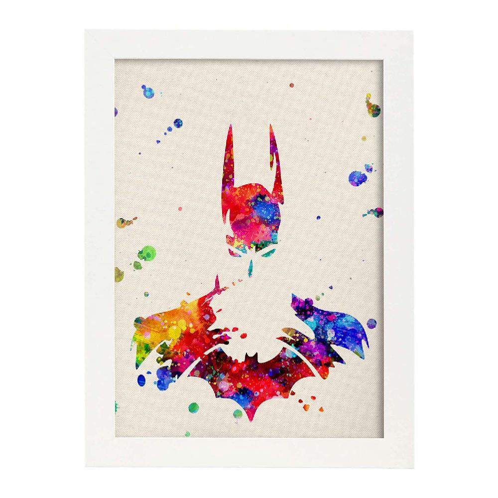 nacnic Póster de Batman en Acuarela Outlet online
