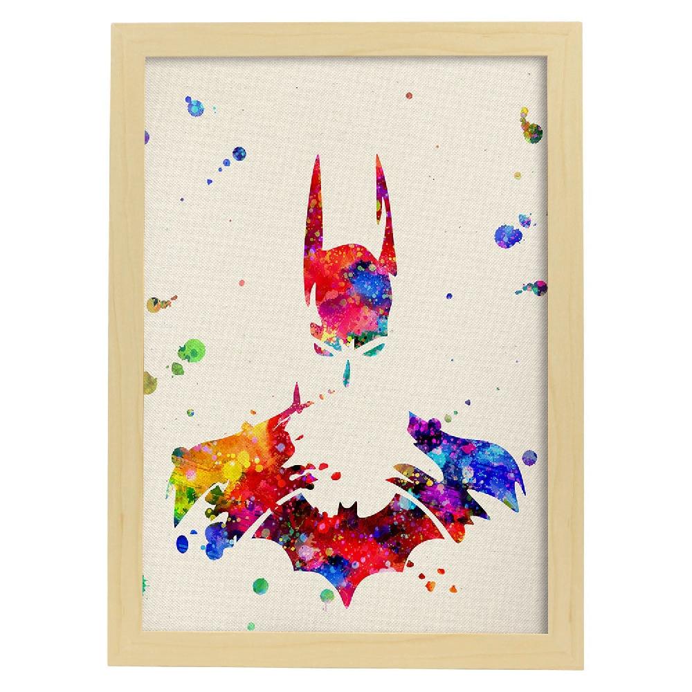 nacnic Póster de Batman en Acuarela Outlet online