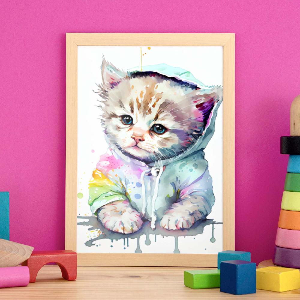 nacnic Lámina de Gatito Bebé Nacnico Sonriendo Rebajas