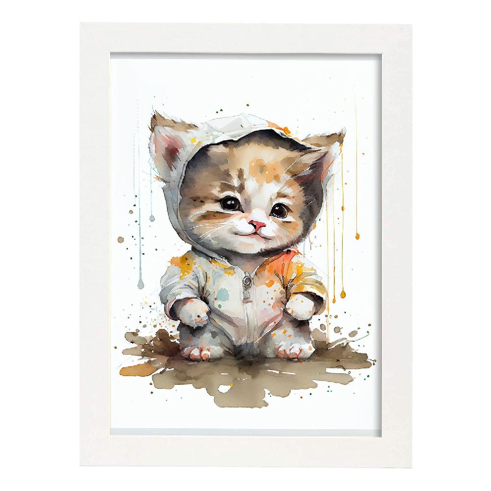 nacnic Lámina de Gatito Bebé Nacnico Sonriendo Rebajas