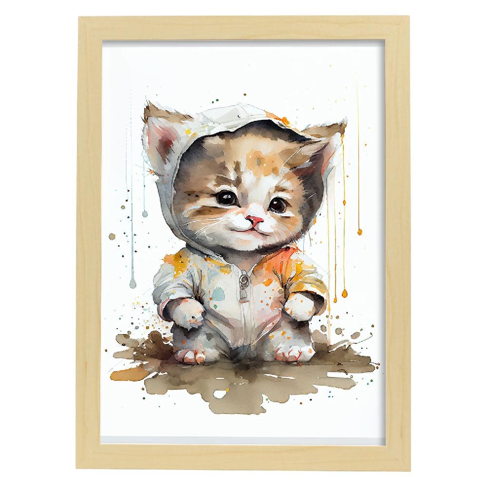 nacnic Lámina de Gatito Bebé Nacnico Sonriendo Rebajas