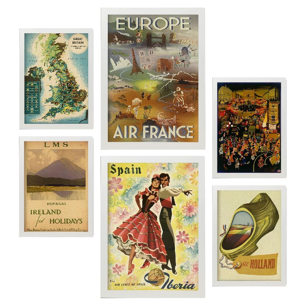 nacnic Láminas Vintage Europa 2 de Nacnic Descuento