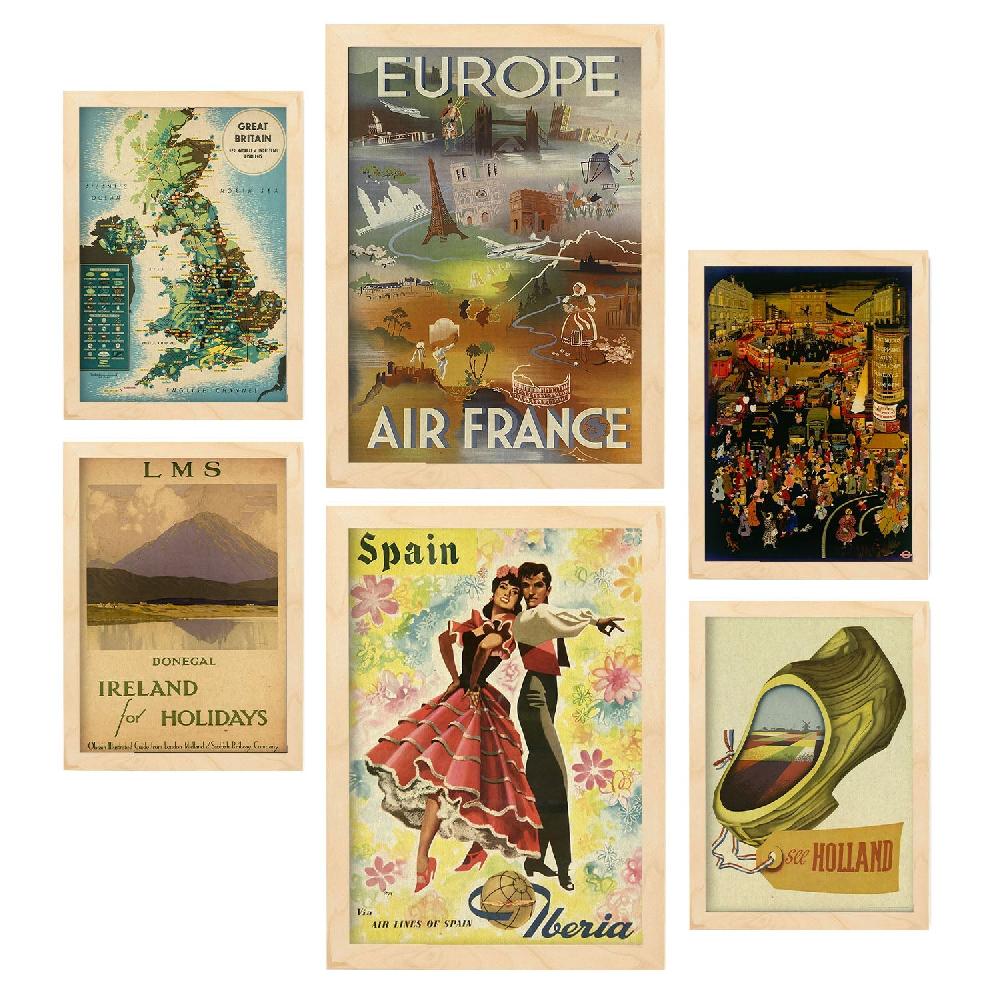 nacnic Láminas Vintage Europa 2 de Nacnic Descuento