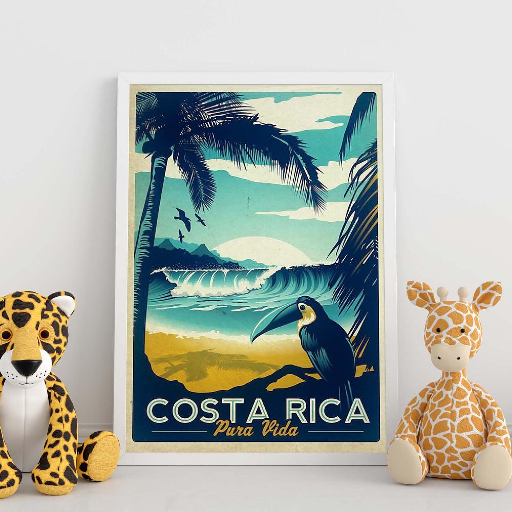 nacnic Poster Vintage de Costa Rica Último día