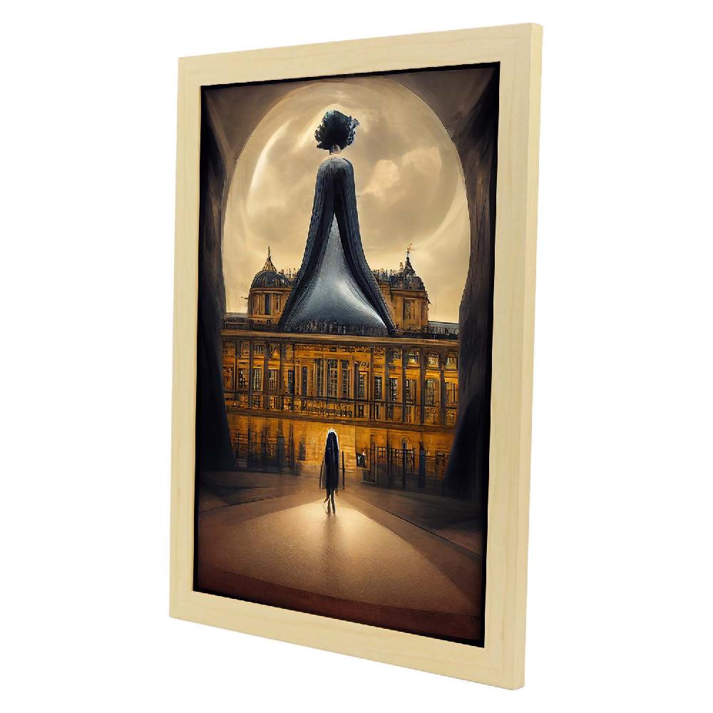 nacnic Lámina Nacnic Museo del Louvre 2 al estilo de T. Burton en Arte Gótico y Oscuro para Decoración de Interiores Precio de fábrica