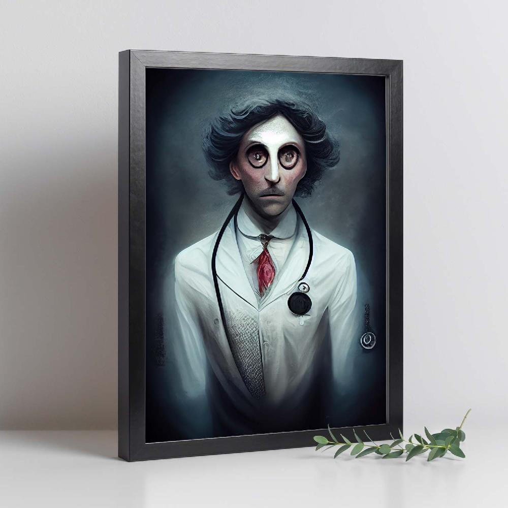 nacnic Lámina Doctor Racional al Estilo T. Burton de Nacnic Oferta especial de fábrica