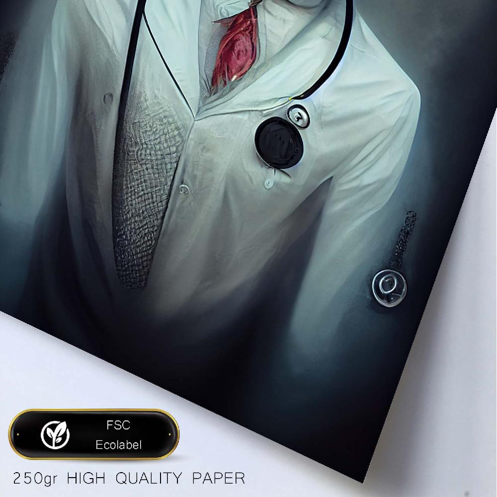nacnic Lámina Doctor Racional al Estilo T. Burton de Nacnic Oferta especial de fábrica