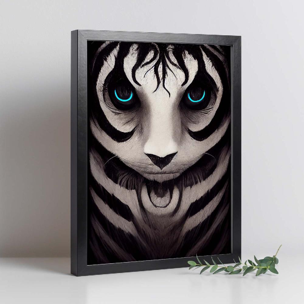 nacnic Lámina Dinámica de Tigre estilo T. Burton de Nacnic Oferta exclusiva