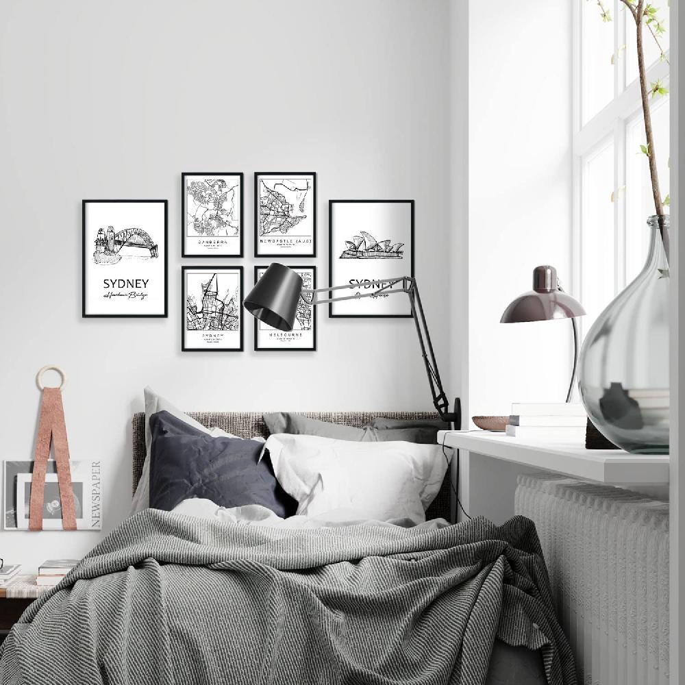nacnic Conjunto de 6 Láminas Ilustradas de Australia en Estilo Nórdico Rebajas online