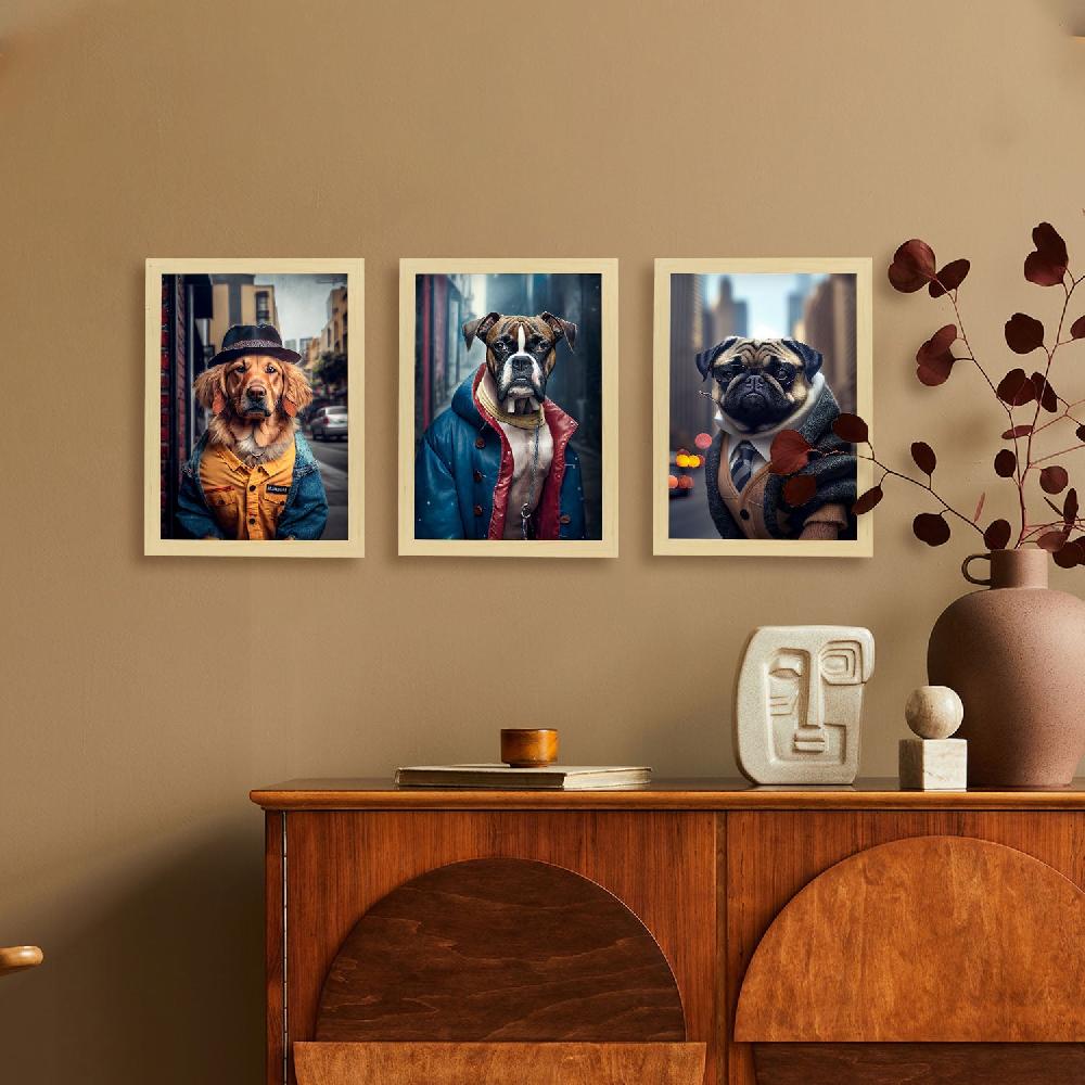nacnic Láminas Divertidas de Animales en Ropa Humana Colección Set 24 ÚLTIMAS EDICIONES