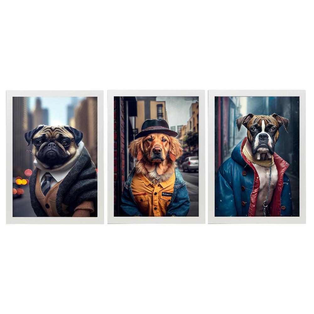 nacnic Láminas Divertidas de Animales en Ropa Humana Colección Set 24 ÚLTIMAS EDICIONES