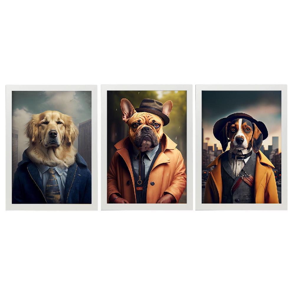 nacnic Ilustraciones Divertidas de Animales con Ropa Humana Colección Set 23 - Láminas Últimos 2 días